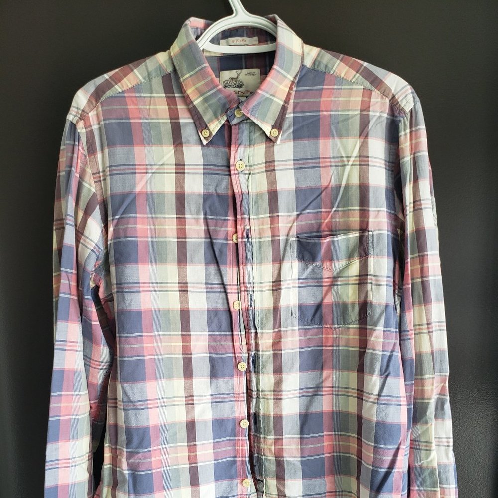 Gant Medium Plaid Long Sleeve Button Down
